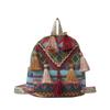 Stripe Ethnic Style Tassel Backpack Small School Bag Chinese Style Handbag  Outdoor