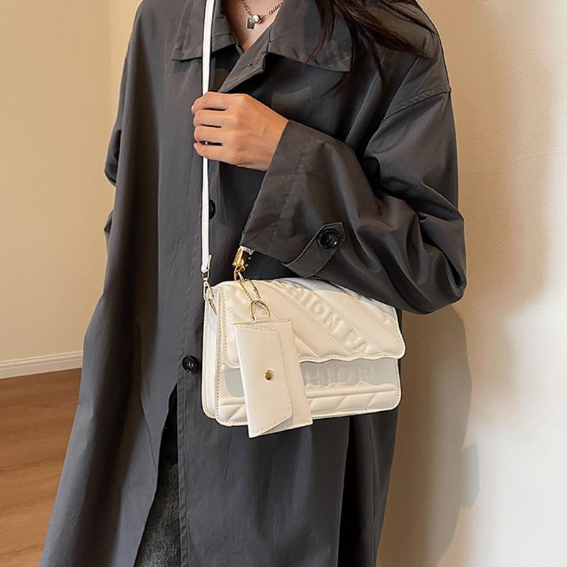 Yogodlns Модная женская квадратная сумка через плечо Samll из искусственной кожи, винтажная однотонная сумка через плечо с верхней ручкой и небольшим кошельком