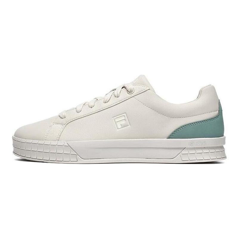 Fila Ткань Эйс Синтетическая кожа Нескользящие Износостойкие Низкие Кеды для скейтборда Мужские Кроссовки Белый Синий F12M241201FMQ