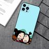 Cute Cartoon Pucca Garu Phone Case For Apple iPhone 15,14,13,12,11,XS,XR,X,8,7,Pro,Max,Plus,mini Silicone Black Cover