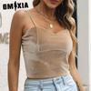 Women's Fashion Casual Solid Color Print Sleeveless V Neck Blouses & Shirts