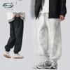 Осенне-зимние мужские повседневные брюки, американские модные уличные спортивные брюки Rascal Street, утяжеленные брюки с завязками на талии и ремешками для защиты ног, мужские