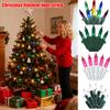 100 Light Christmas Decorative Lights US Standard Tungsten Filament Pull String Light String Outdoor Colored Light String