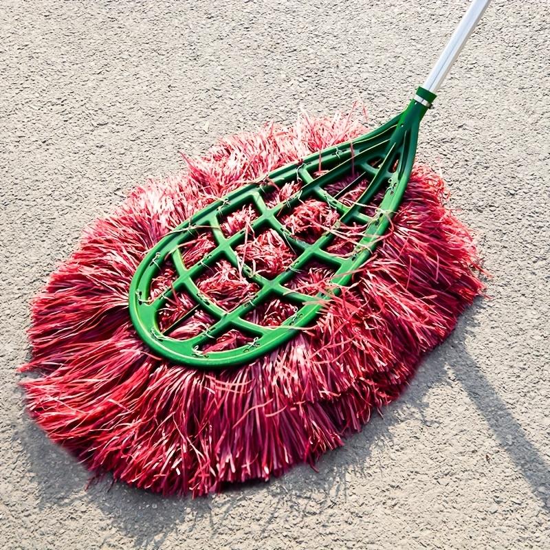 This Is a Very Large Broom, with a Bent Handle To Save Bending And Cleaning. It Is Suitable for Outdoor And Patio Cleaning. Plastic Broom.