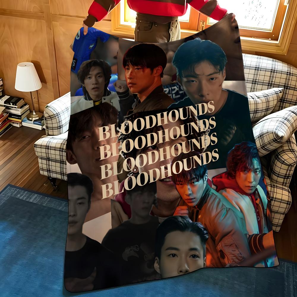Плед из фланели с изображением знаменитости W-Woo D-Dohwan, подходит для диванов, кроватей, офисов, путешествий, походных стульев