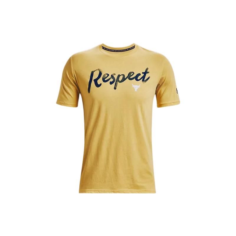 Under Armour Футболка с коротким рукавом и принтом в виде букв Johnson Series, мужская, желтая 1370482-760