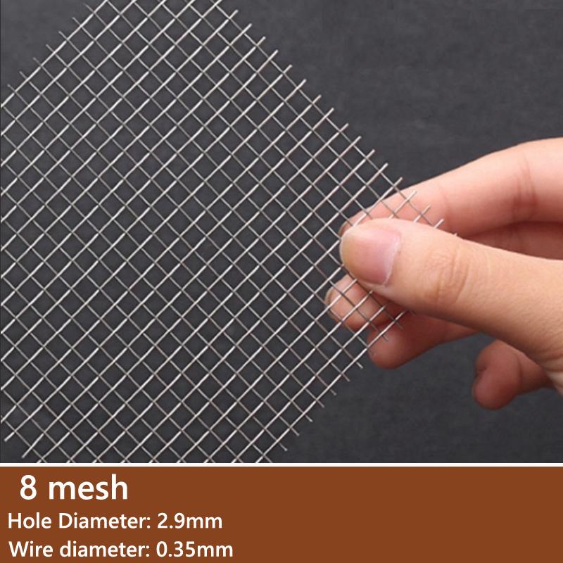 1-5pcs 304 Stainless Steel Filter Screen 4/5/8/20/30/40-400 Mesh Woven Wire High Quality Stainless Steel Screening Filter Sheet