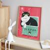 5D full diamond round diamond painting set cute black and white cat in box living room decoration craft wall art