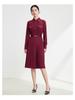 Ditto Long Sleeved Waist Cinched Dress for Women