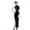 New improved cheongsam retro Chinese stand-up collar short-sleeved dress slim and thin young temperament cheongsam skirt