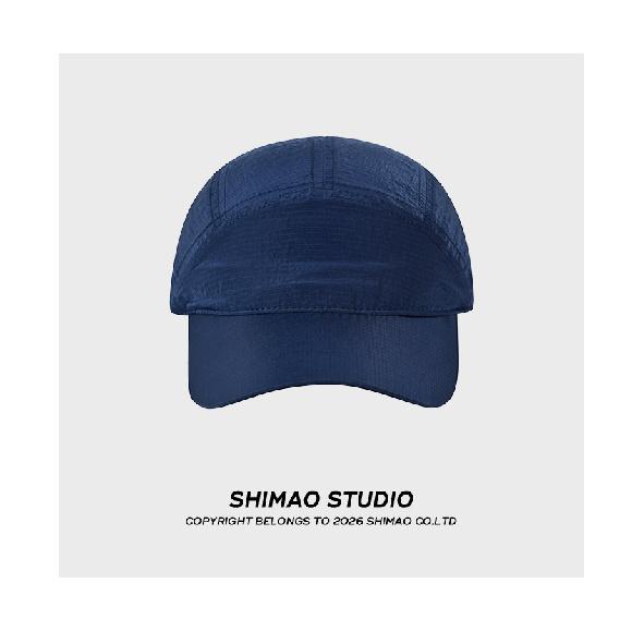 Soft-top baseball cap, unisex, suitable for outdoor wear in spring and summer, with a brim for sun protection, drawstring, lightweight, breathable,