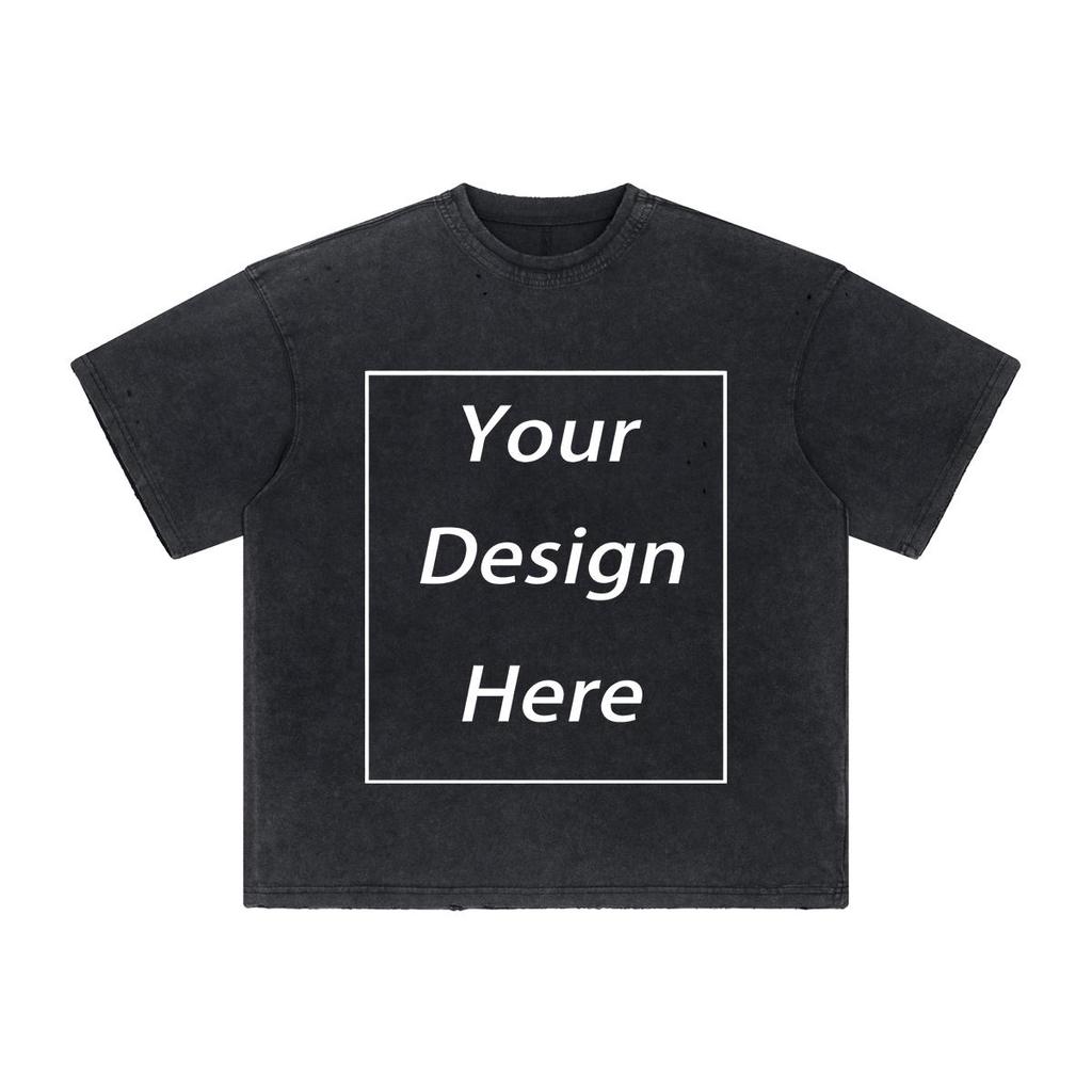 250 г/м² 100% хлопок стираная футболка с индивидуальным рисунком принт мужские футболки персонализированная футболка