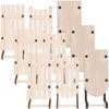 9Pcs Miniature Wooden Sleigh Decoration Unfinished Wooden Sleigh Model Craft Sled Table Centerpiece Unfinished Wood Sleigh
