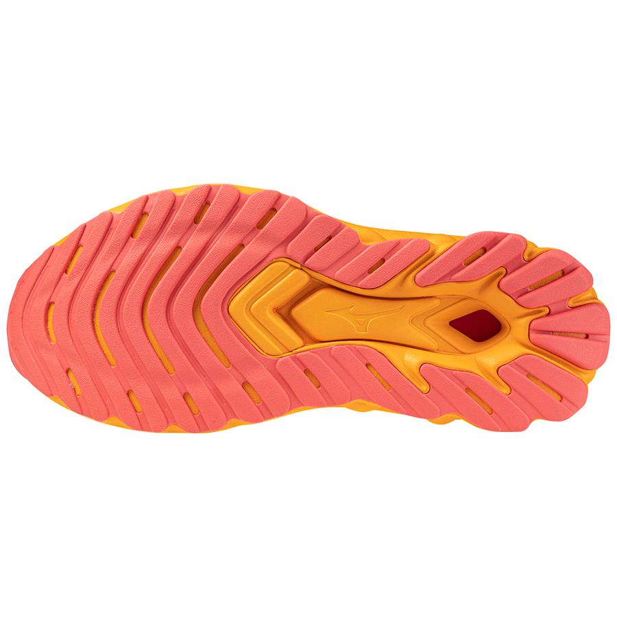Sports shoes Mizuno orange Wave Skyrise 5