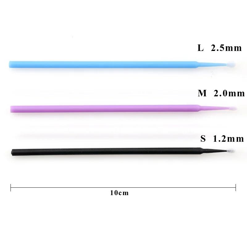 100 шт. Одноразовые ватные палочки Инструменты для наращивания ресниц Аппликатор для туши Кисть для наращивания ресниц Аппликатор для макияжа Инструмент для удаления