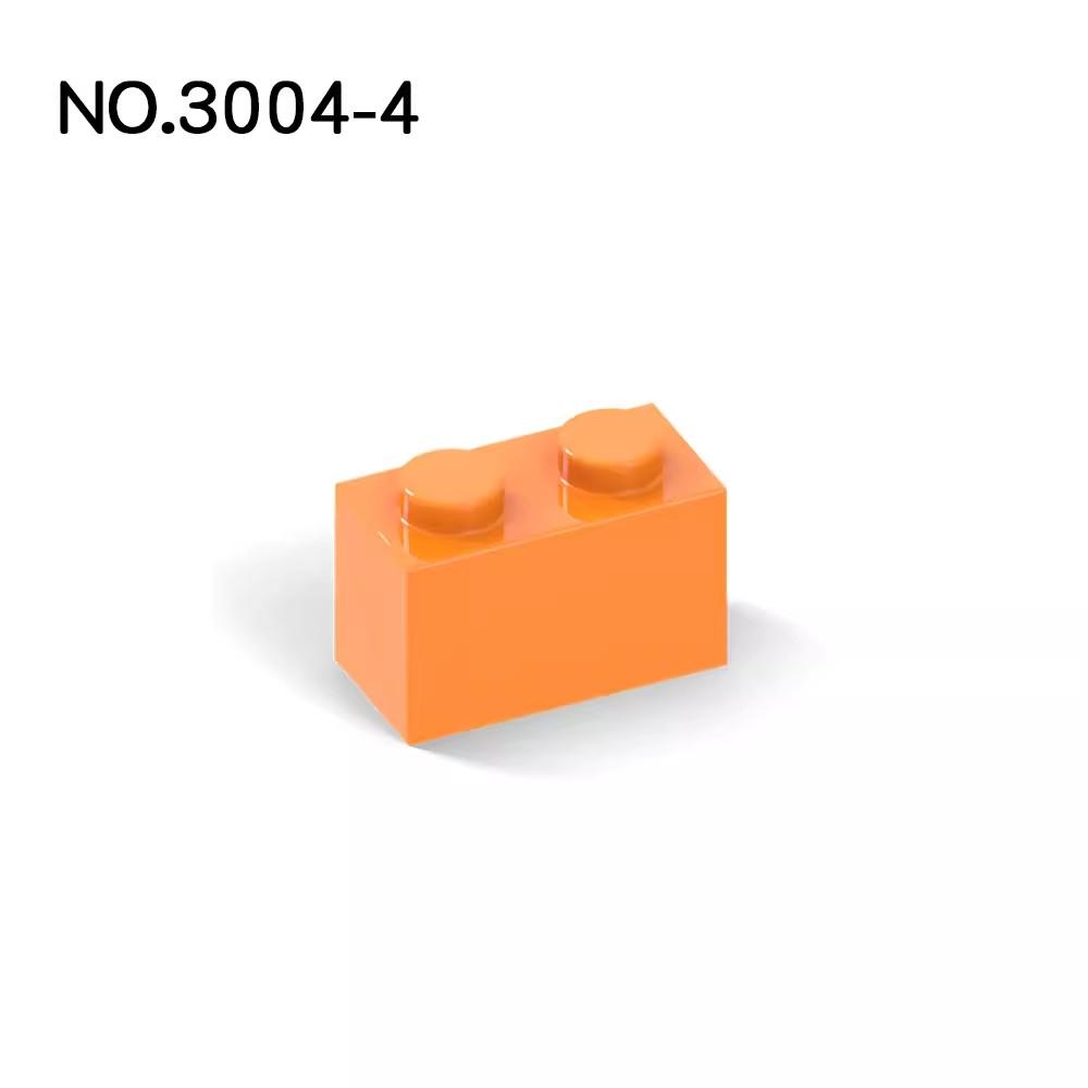 20 шт. Детали MOC 3004 Кирпичик 1x2 Совместимые Кирпичики DIY Сборка Строительные Блоки Частицы Детская Головоломка Развивающая Игрушка Подарок