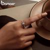 BAMOER Настоящее серебро 925 пробы Открытое кольцо-паук для женщин Хэллоуин Кольцо на палец Тонкие украшения Подарок на день рождения SCR1071-E