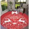 Ковер на рождественскую тематику Санта-Клаус и снежинка Круглый Мягкий Коврик для пола в гостиную Хорошие Гостиные Кабинеты Игровые комнаты Комнаты