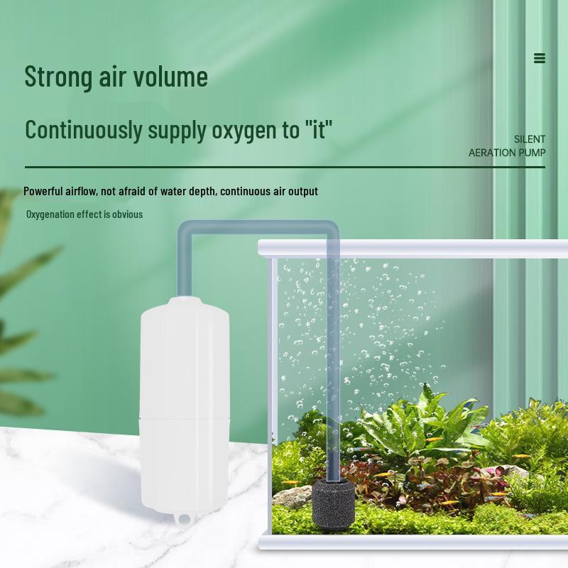 Бесшумный мини-USB кислородный насос для аквариумов и рыбалки на открытом воздухе