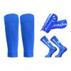 Anti Slip Soccer Socks Calf Sleeves and Leg Pads Set Outdoor Sport Running Stretch Socks Athletic