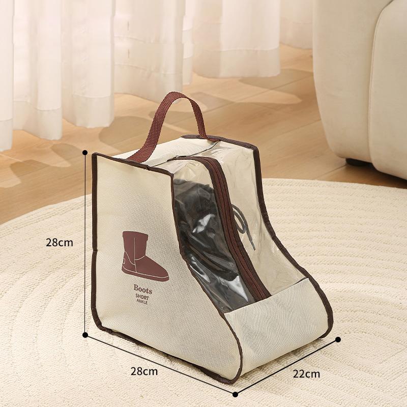 Portable Boots Storage, Tall Boots Storage Short Boots Protector Bag, Shoe Dust Bags,Shoe Sleeves for Travel,Clear Packing Organizers for Men & Women