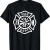 Fire Department Logo Uniform Fireman Symbol Firefighter Gear T-Shirt(1)