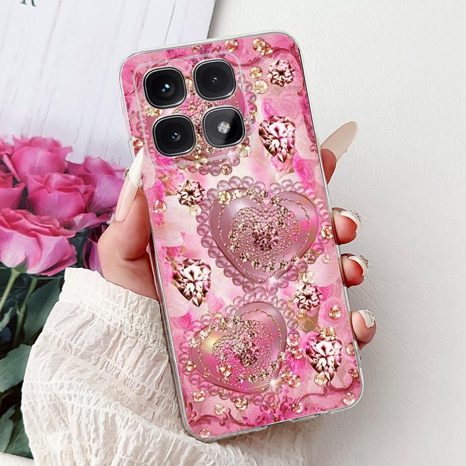 For Xiaomi Mi 14T Pro Case Cute Cat Fashion Painted Cover Soft Silicone Phone Case For Xiaomi 14T Pro Mi14T 5G Back Cover Bumper