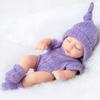 18CM Washable Lifelike Soft Hand-painted Simulation Baby Reborn Doll Children Accompany Play Doll