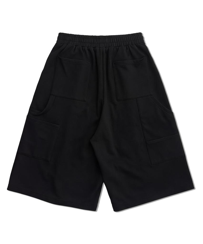 RAYFIKERS Carpenter Double-Pleat Bermuda Shorts Mq7Pu492_Black