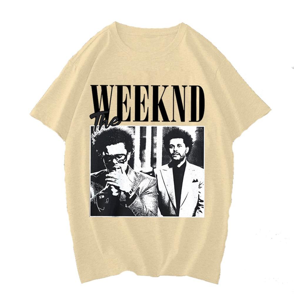 Поп-певец Артист The Weeknd Принт Аниме Топы Футболки Одежда Женская Футболка Женщины Мультяшная Футболка Короткий Рукав Девочки Футболка