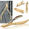 Cuticle Nippers Nail Clippers Cosmetic Scissors Manicure Spa Salon Gold