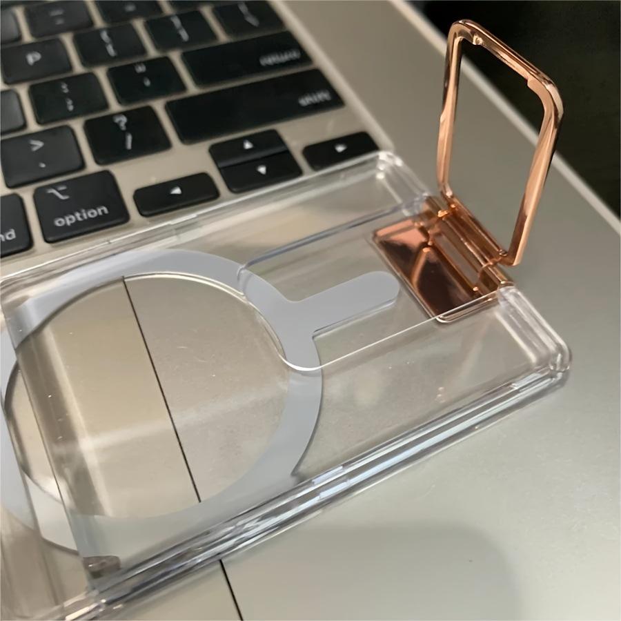 Прозрачный держатель для карт из поликарбоната с магнитом Magsafe для Apple и Android - Многофункциональный аксессуар для телефона