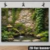 2D Ориентальный Сад Чая Фотофон для Портретной Фотосъемки