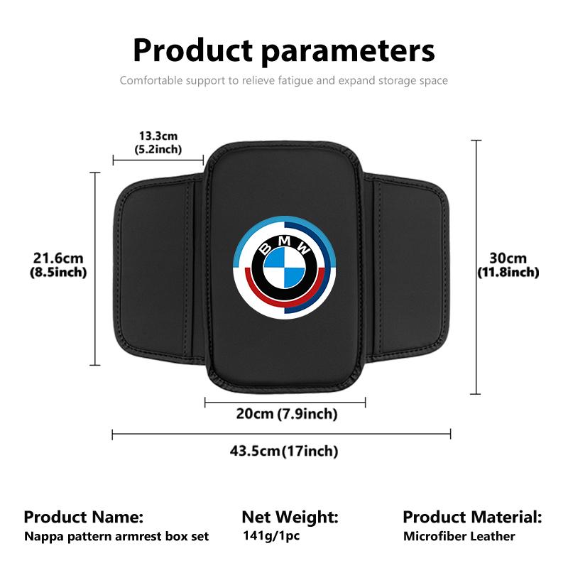 For BMW Car Armrest Box Storage Pad Center Console Anti-slip Support Mat Elbow Support Accessories 1 3 5 7 Series M F01 F20 F10