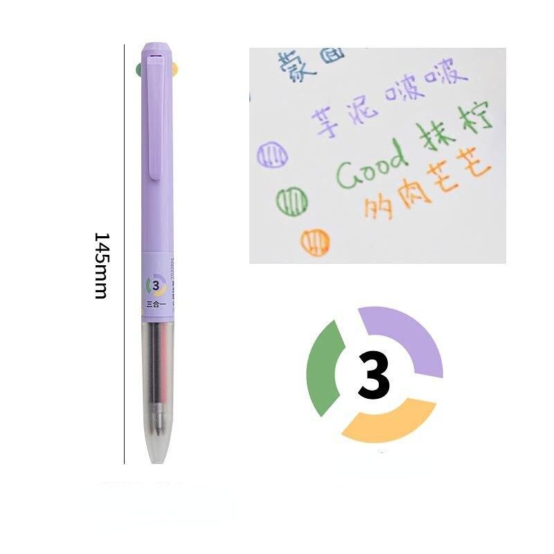 3 в 1 модная минималистичная гелевая ручка креативный дизайн однотонная канцелярская гелевая ручка 0,5 мм цветная ручка для рисования в журнале