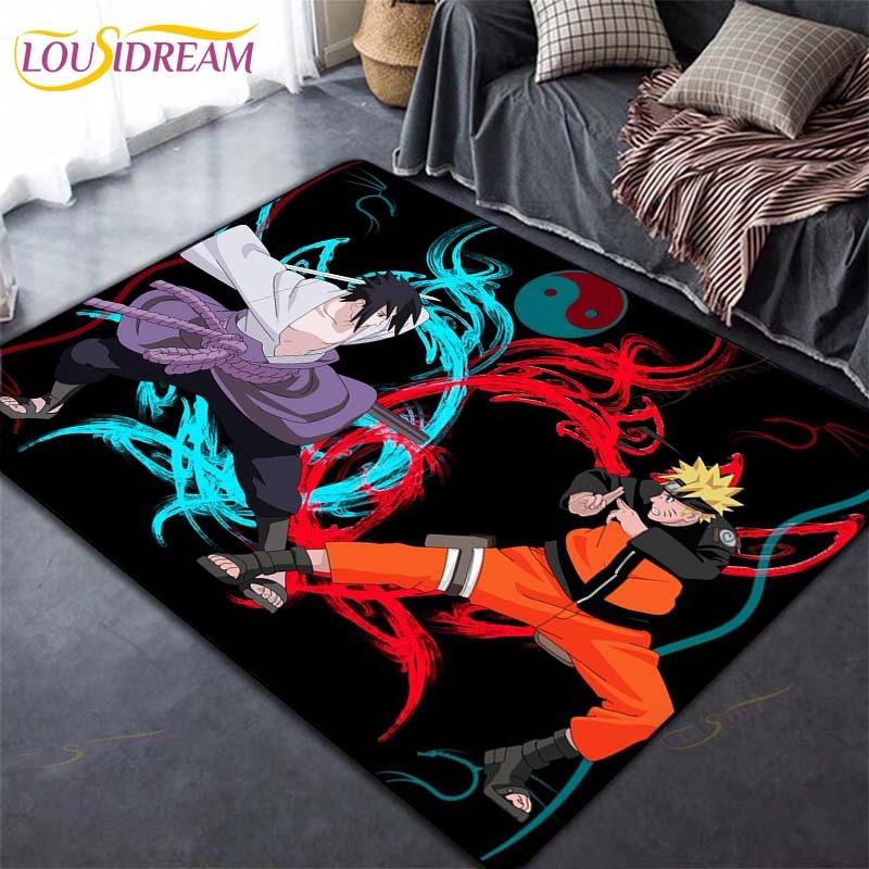Коврик в стиле аниме, ковер, ковры Наруто для гостиной, мягкий напольный коврик, коврики для спальни, дверной коврик, нескользящие коврики, коврик для ванной