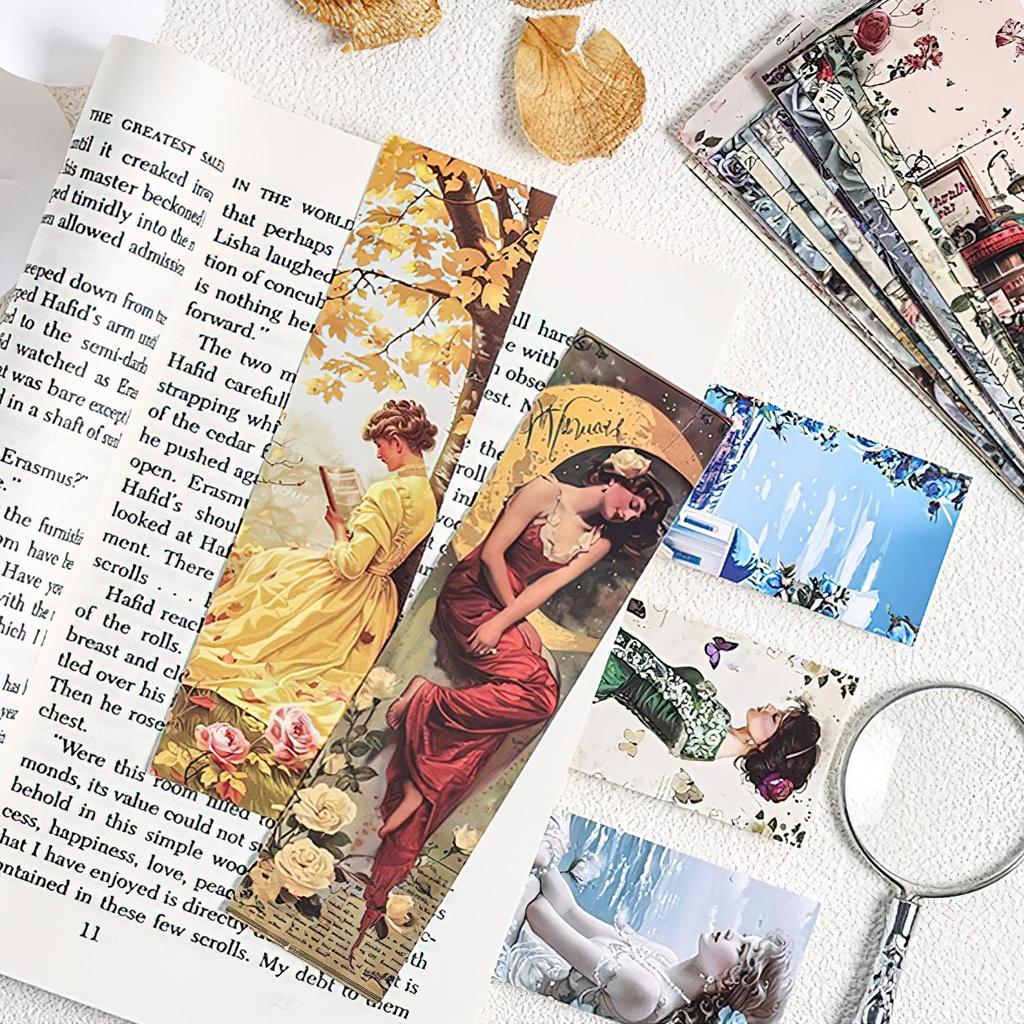 30 шт. набор закладок для книг серии «Романтический сад» из белой картонной бумаги, маркеры для страниц книг, уникальный подарок для чтения