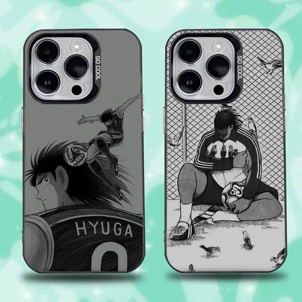 Comic C-Captain Tsubasas Phone Case For iPhone 16,15,14,13,12,11,Pro,Max,Plus,Mini,XS,SE Anti Fall Black Matte Hard Bumper