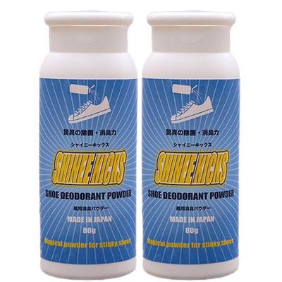 От Shiny Kicks Дезодорирующий порошок для обуви Контроль запаха обуви и ног [Набор 2 шт.], Дезодоратор,