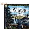 Календарь ведьм 2025 года, настенный календарь в стиле ретро, вдохновленный колдовством, календарь фаз Луны с астрономическим руководством для магических ритуалов