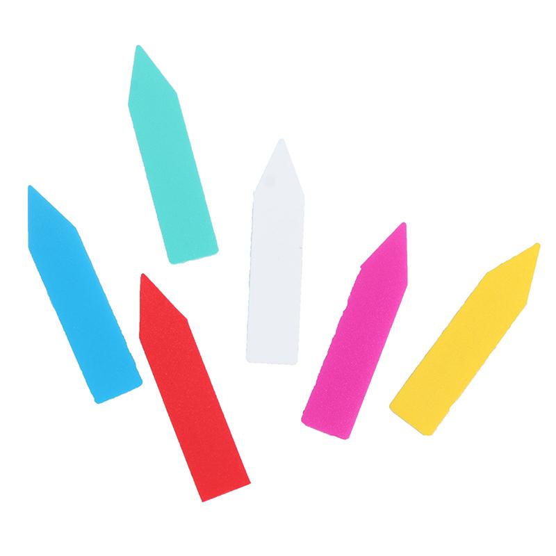 100 шт 5*1 см этикетки для растений комнатные бонсай имя бирка пластиковые разноцветные бирки для садоводства