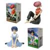 В наличии Новая 10 см Ranma 1/2 Тендо Аканэ Ранма ПВХ Аниме Фигурка Периферия Каваи Сидящие Игрушки Настольные Украшения для Автомобиля Модель Подарки