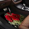 1 шт./2 шт./4 шт. Автомобильные коврики с принтом роз, Нескользящие автомобильные коврики для передней и задней части салона, Машинная стирка