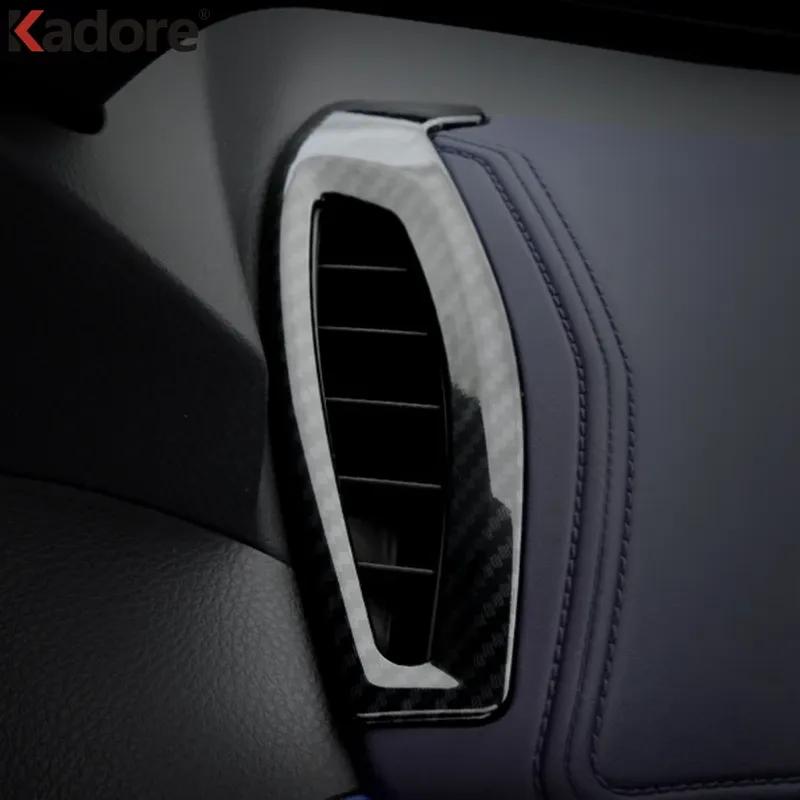 Car Front Side Air Condition Vent Cover Trim For Toyota CHR C-HR 2016 2017 2018 Carbon Fiber Interior Moulding Accessories