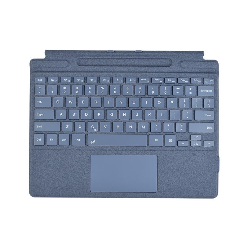 Surface Pro Bluetooth Keyboard Case with Seven-Color Backlit Magnetic Design