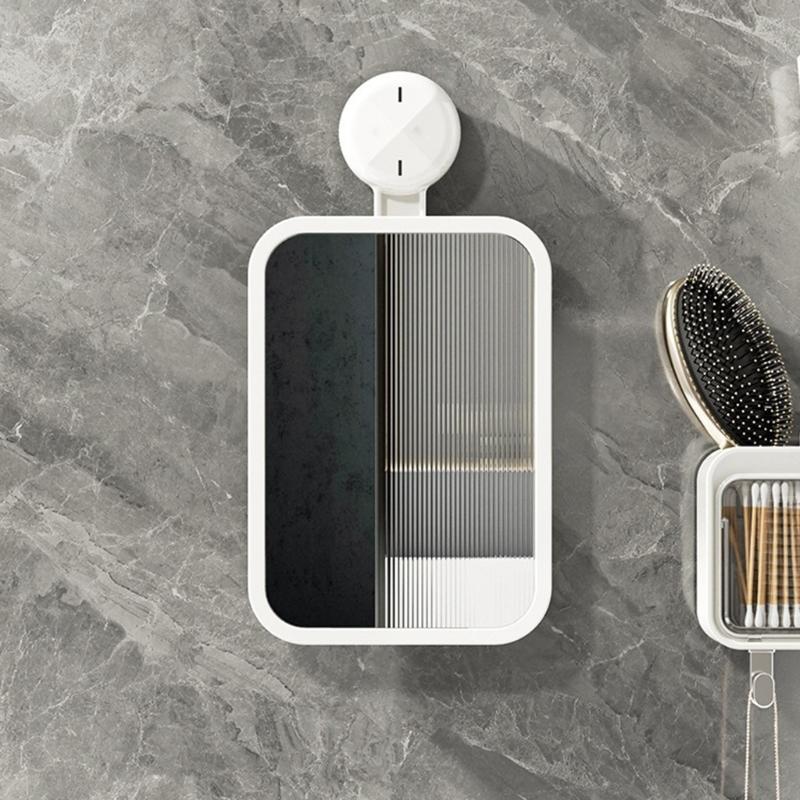 Easy Installion Designs Suction Cup Mirror Portable Accessory Convenient for Bathroom and Shower Without Fog Designs