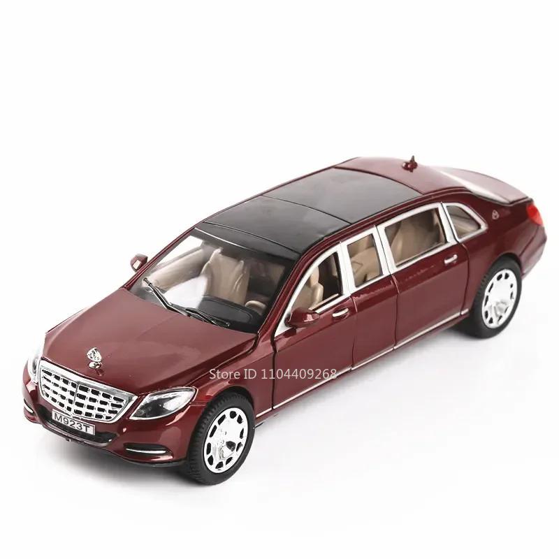 1:Масштаб 24 Модель спортивного автомобиля S600 Игрушка Литой металлический миниатюрный транспорт Средства Двери открываются Звук Свет Модели Хобби Украшения Подарки