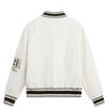 Li Ning X Disney Collaboration Pixar Strawberry Bear Series Letter Striped Singleboarded Casual Short Cotton Jacket Women jackets Off-White AJMU122-1