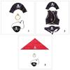 Pirate Costume Set Pirate Eye Patches Skull Pattern Pirate Hat Halloween Pirate Cosplay Accessories
