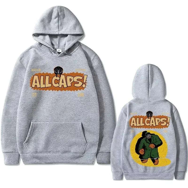 Madlib Doom Printed Hoodie Pullover Singer Madvillain Mf Doom Amazing Hoodie Men's and Women's Hip Hop 2D Sportswear